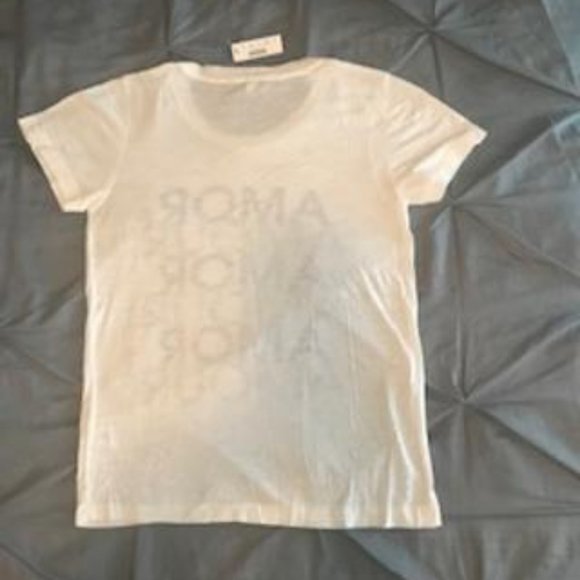 NWT J. Crew White Amour Short Sleeve Graphic Tee - Picture 2 of 2